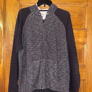 Men hoodie in the color black and gray
